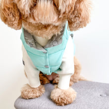 Load image into Gallery viewer, Reversible Puffer Vest - Tiffany Blue/ Grey