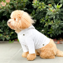 Load image into Gallery viewer, Button-Hood Sweater - White