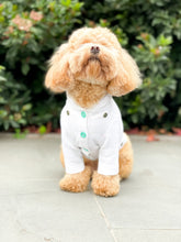 Load image into Gallery viewer, Button-Hood Sweater - White