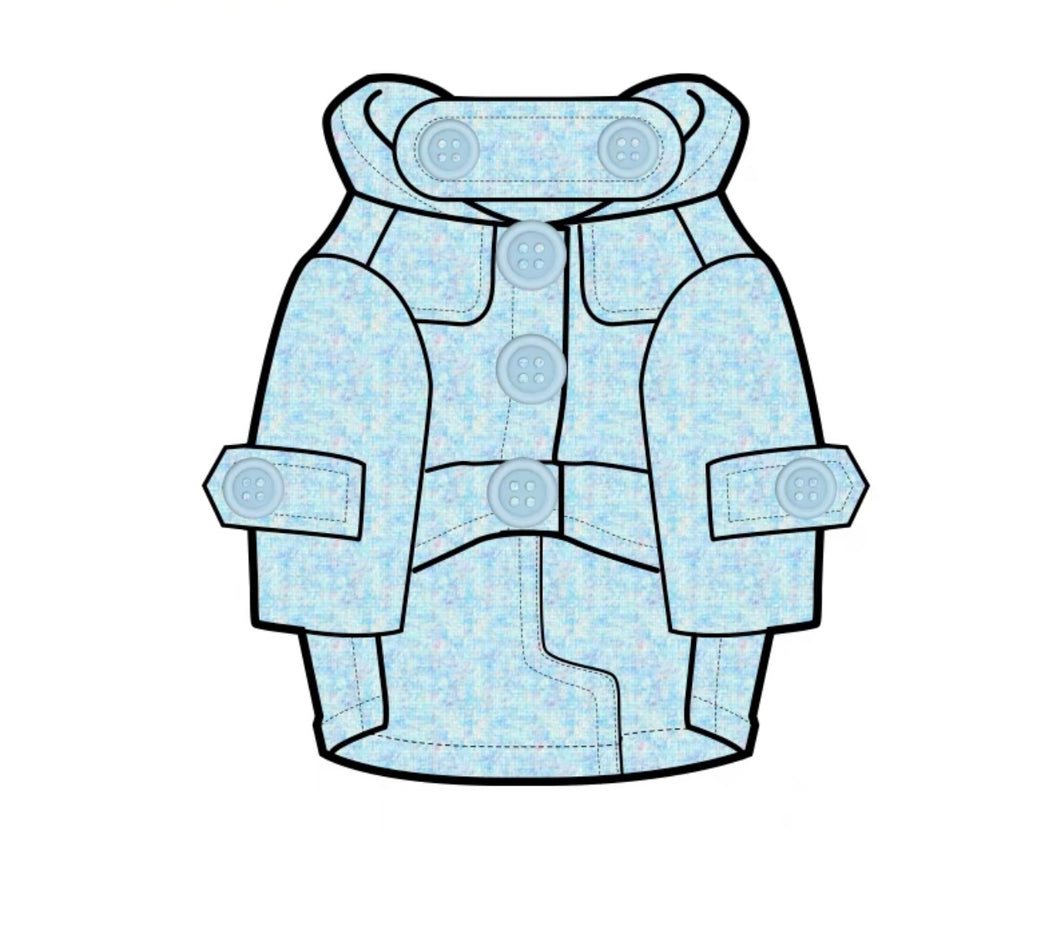 D Ring Jacket - Light Blue