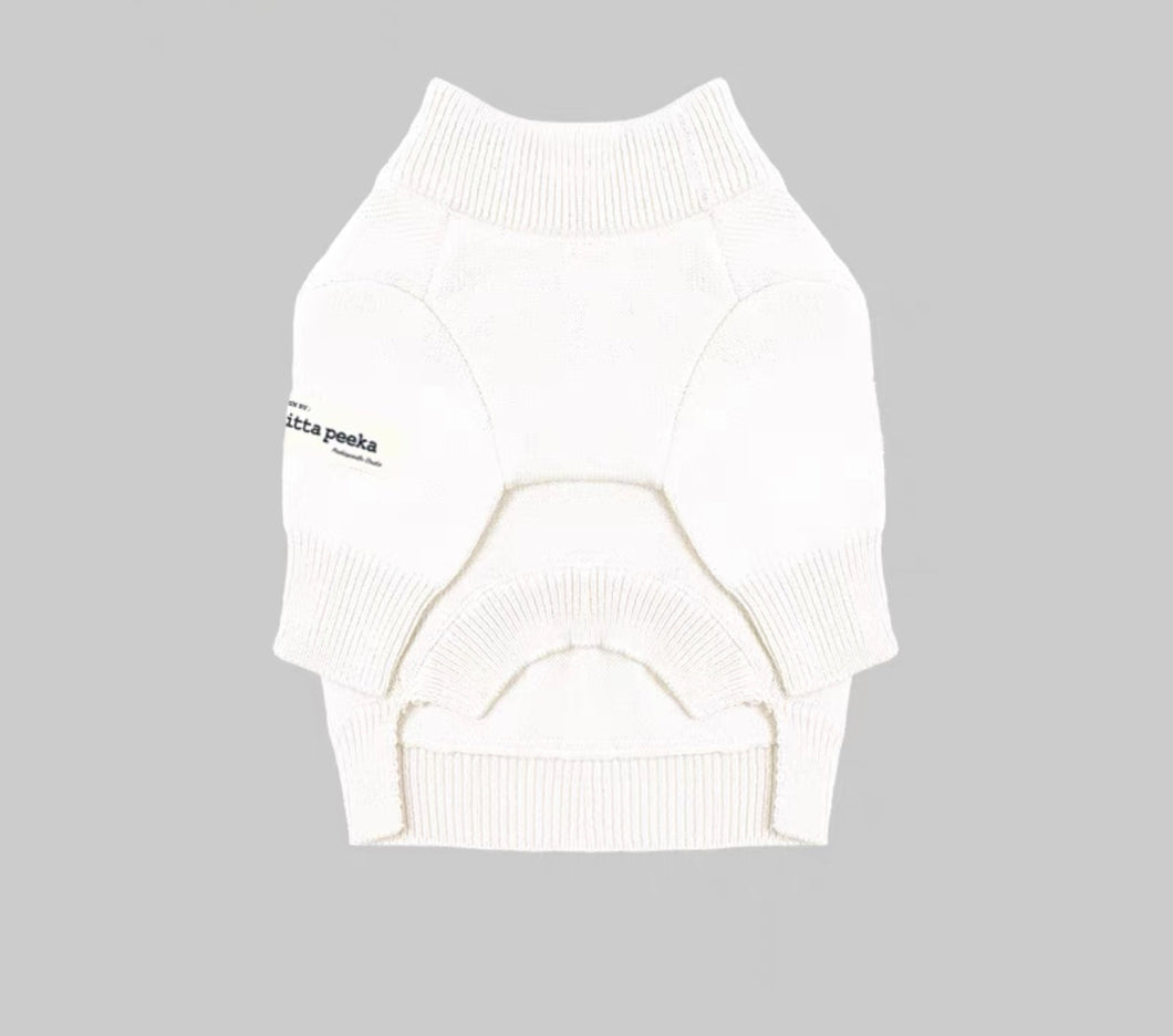 Cotton Knit Jumper - Cloud