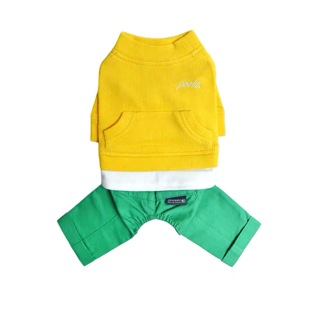 Sweater Body Suit - Yellow Green