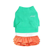 Load image into Gallery viewer, Sweater Dress - Green Orange
