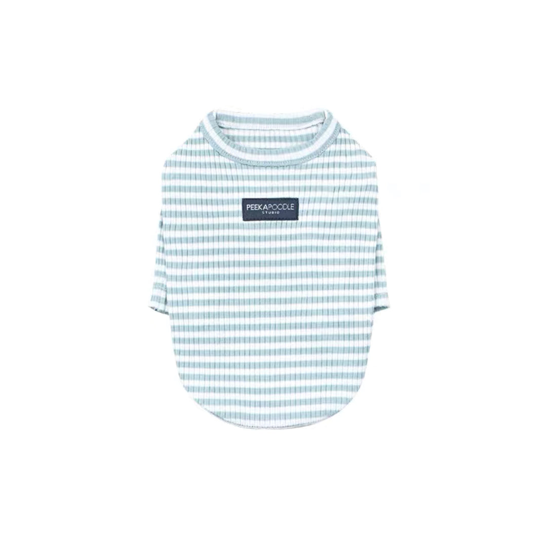 Ribbed Tee - Blue