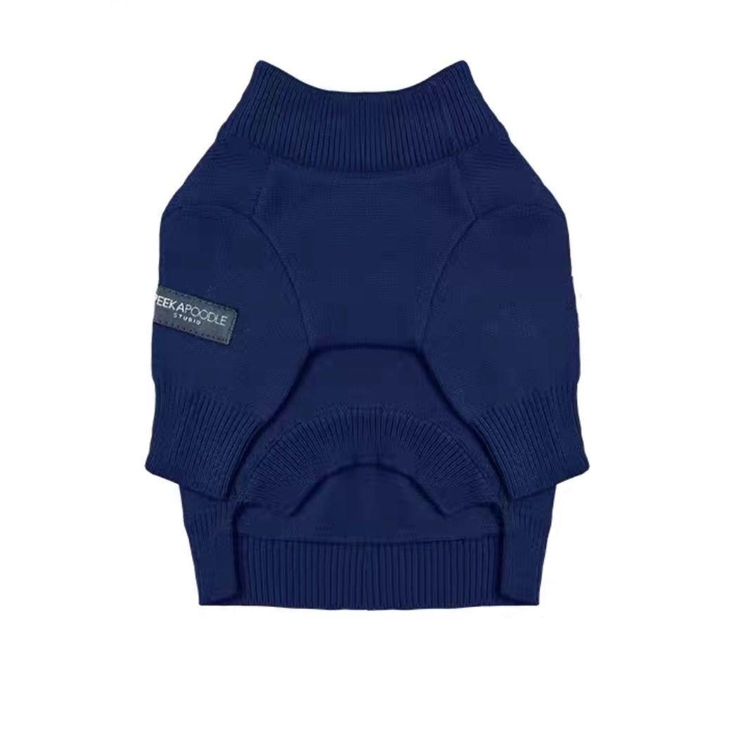 Cotton Knit Jumper - Blueberry