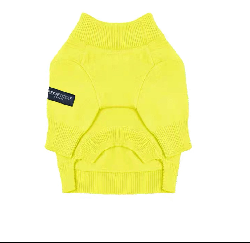 Cotton Knit Jumper - Lemon