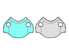 Load image into Gallery viewer, Reversible Puffer Vest - Tiffany Blue/ Grey
