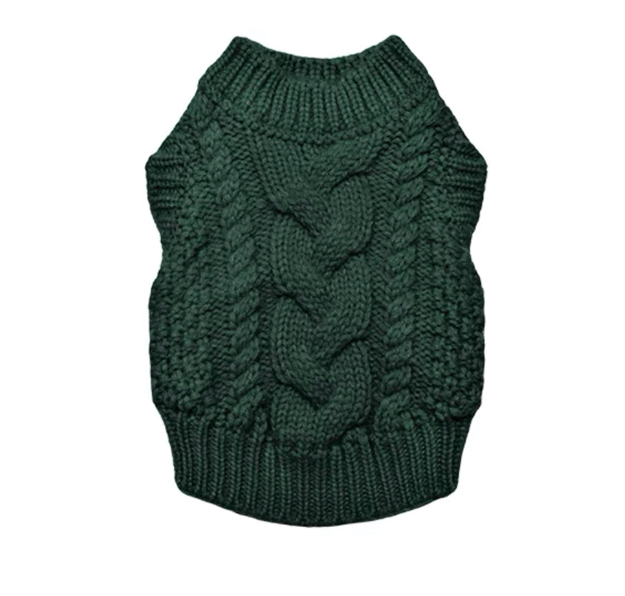 Cable Vest - Forest