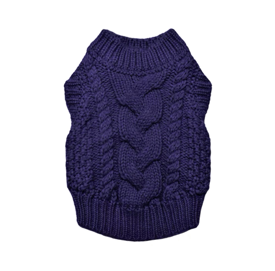 Cable Vest - Violet