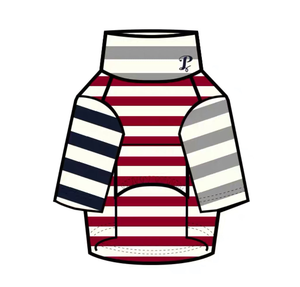 Stripe Skivvy - Red/White Body